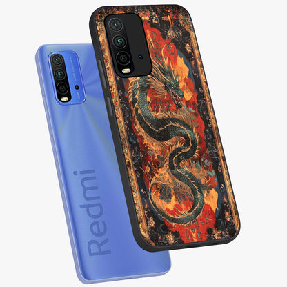 Inferno Dragon Soul Glass Case displayed in angled mockup highlighting powerful dragon illustration with inferno aesthetic.