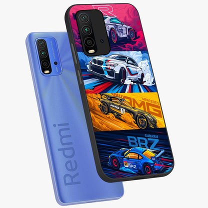 JDM Sports Car Glass Case displayed in angled mockup highlighting sleek Japanese racing car design with automotive aesthetic.