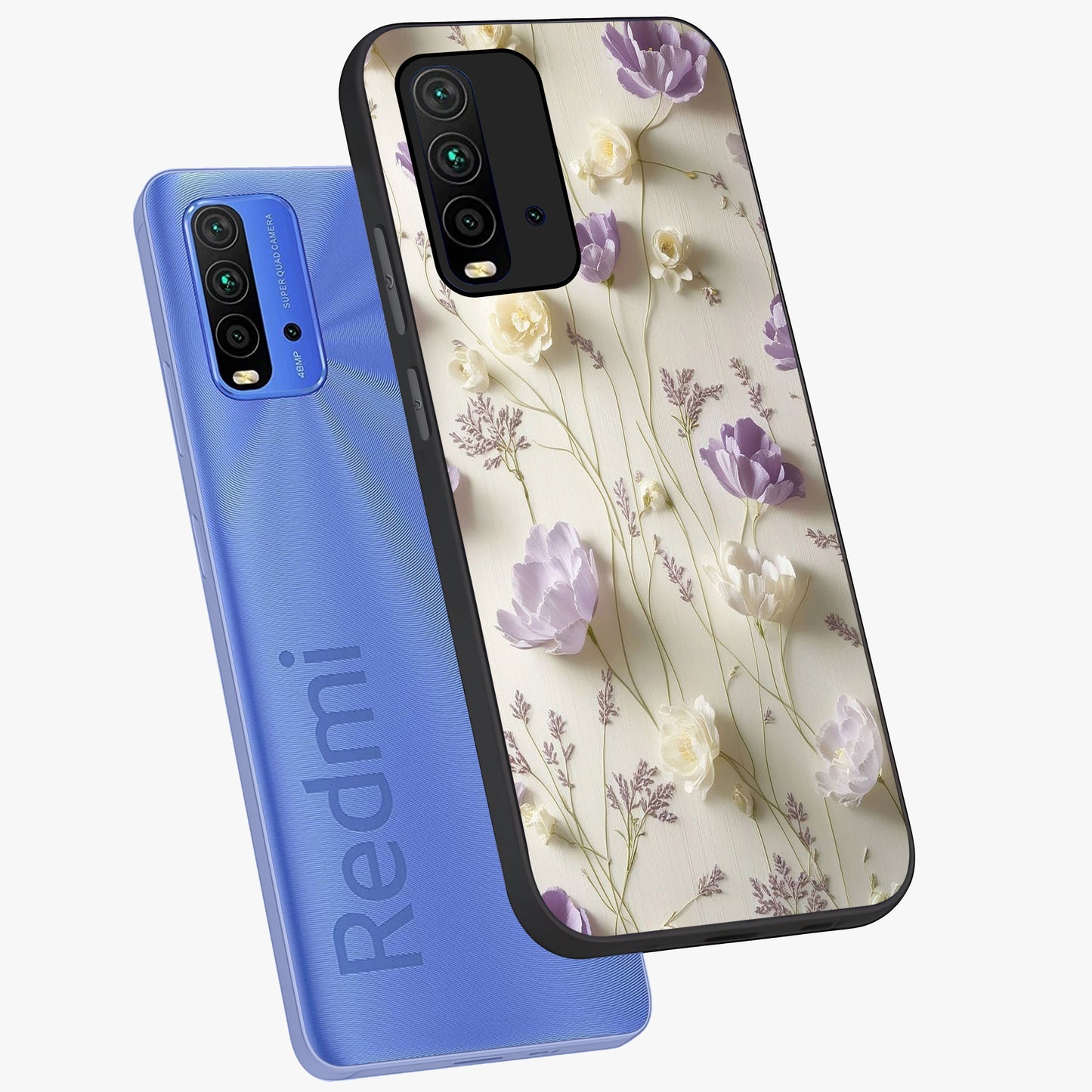 Lilac Breeze Harmony Glass Case displayed in angled mockup highlighting calm lilac breeze design with soothing aesthetic style.