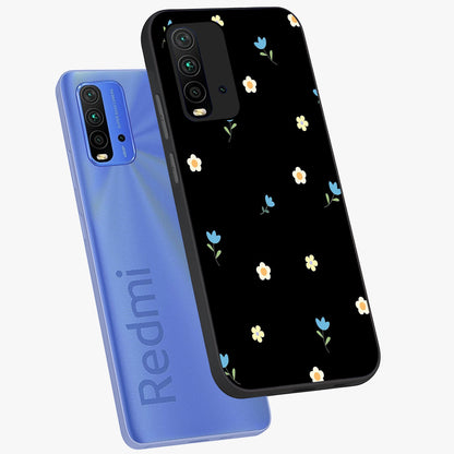 Minimal Petal Whispers Glass Case displayed in angled mockup highlighting delicate petal design with clean minimal aesthetic.