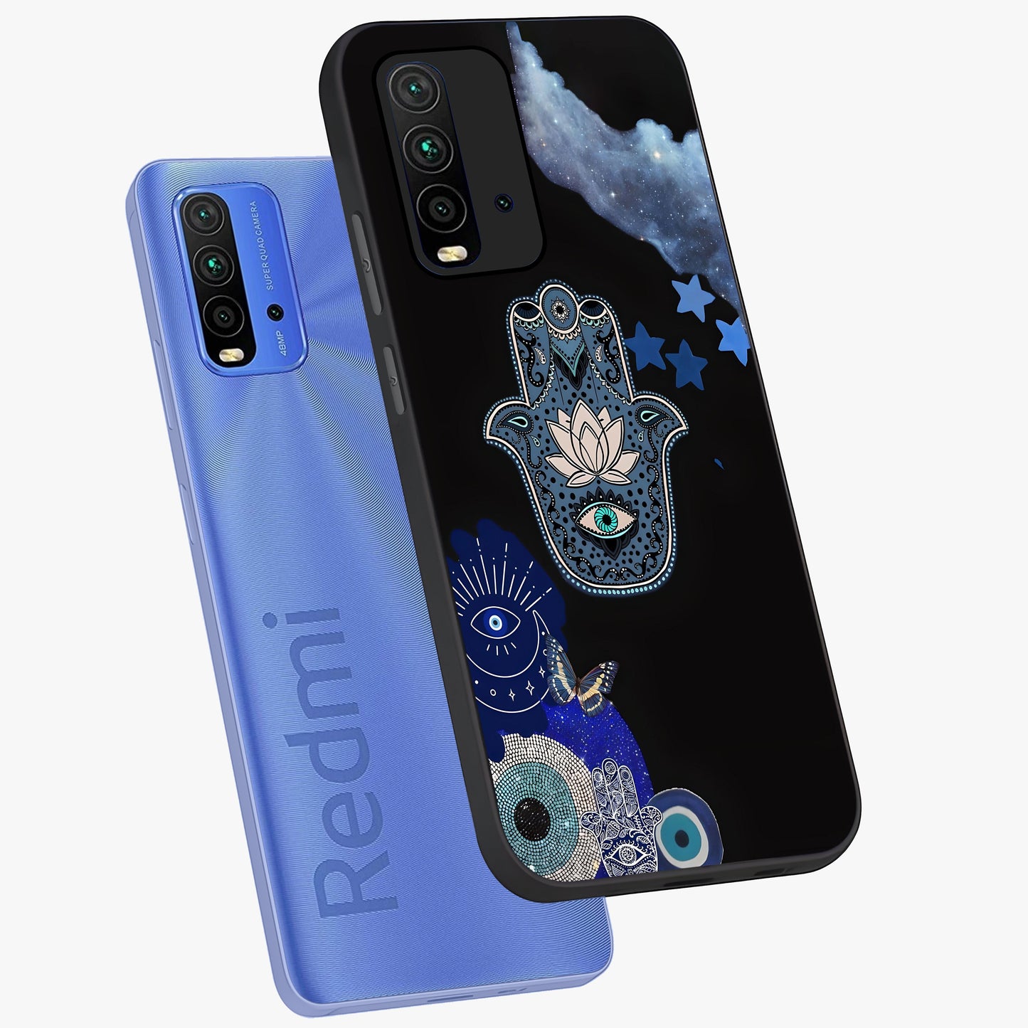 Mystic Hand Aura Glass Case displayed in angled mockup highlighting magical aura design with spiritual aesthetic style.