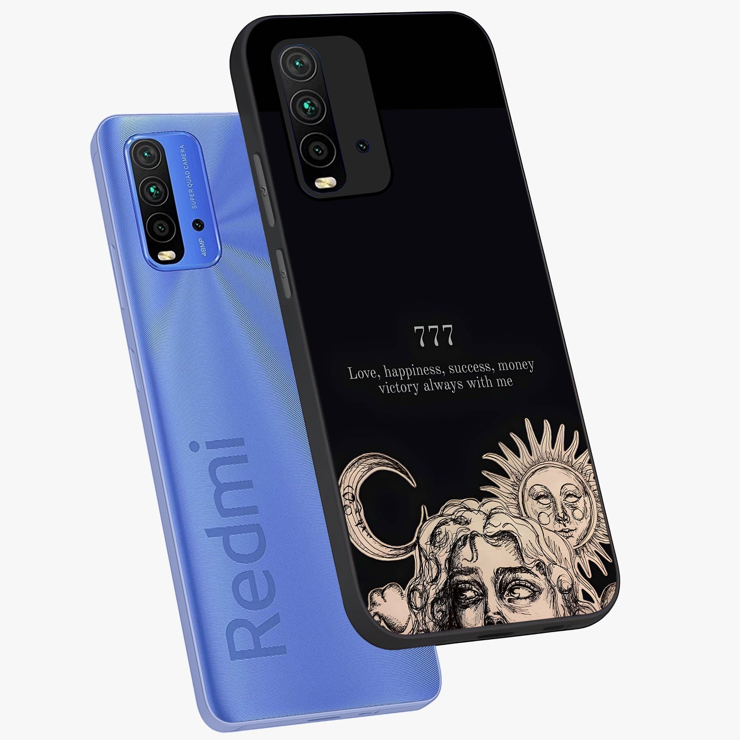 Mystic Victory Aura Glass Case displayed in angled mockup highlighting energetic aura design with bold mystical aesthetic.