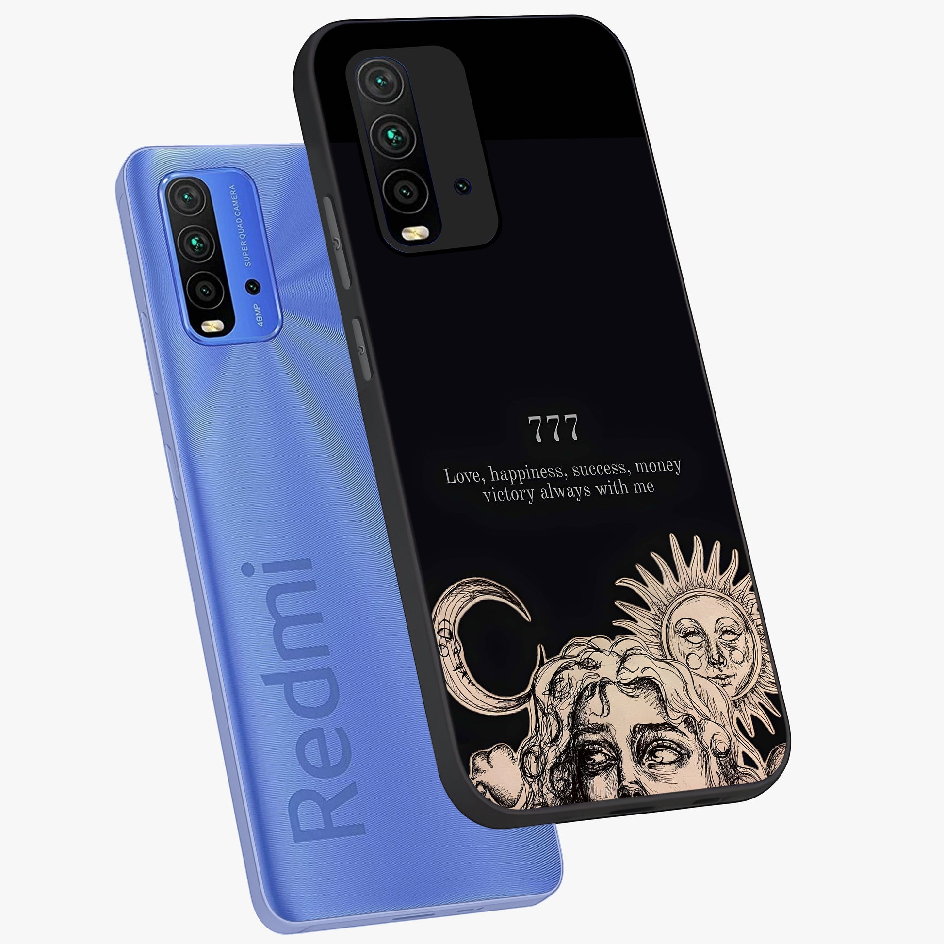 Mystic Victory Aura Glass Case displayed in angled mockup highlighting energetic aura design with bold mystical aesthetic.