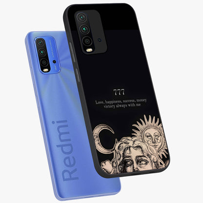 Mystic Victory Aura Glass Case displayed in angled mockup highlighting energetic aura design with bold mystical aesthetic.