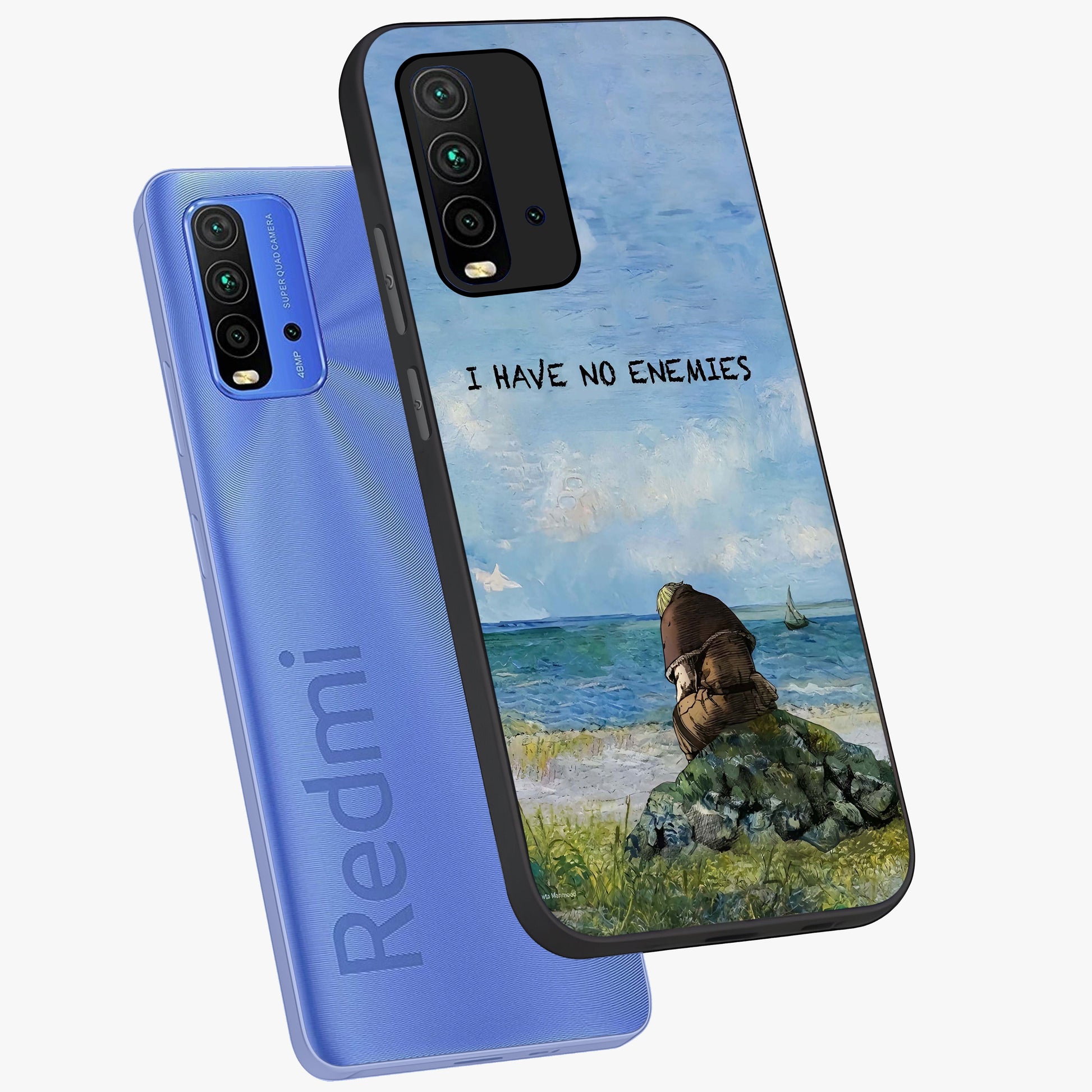 Peace Beyond War Glass Case displayed in angled mockup highlighting meaningful message design with artistic aesthetic style.