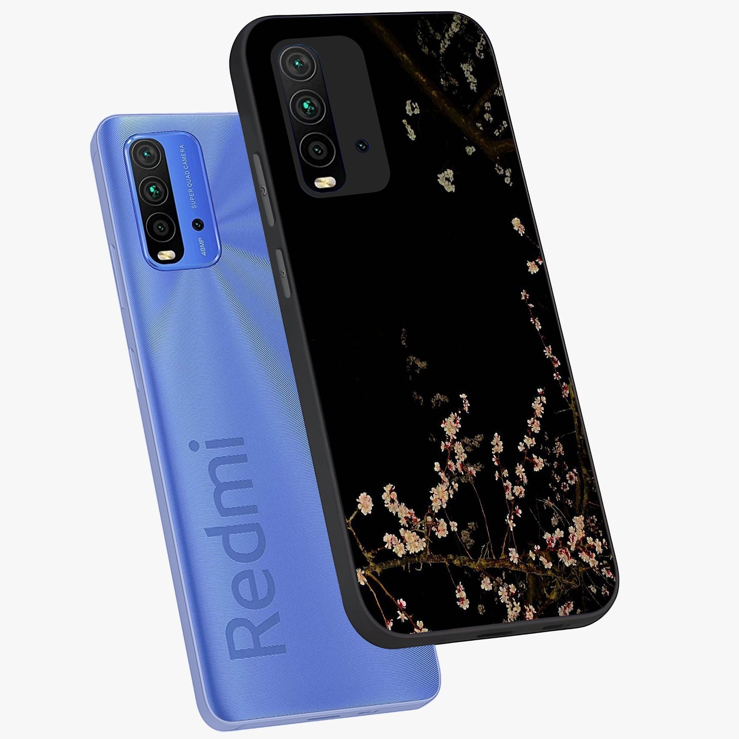 Petal Moon Light With Custom Name Glass Case displayed in angled mockup highlighting delicate petal design with custom name feature.