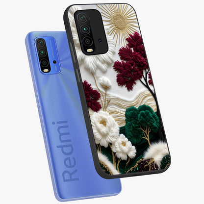 Radiant Bloom Elegance Glass Case displayed in angled mockup highlighting graceful floral design with radiant aesthetic style.