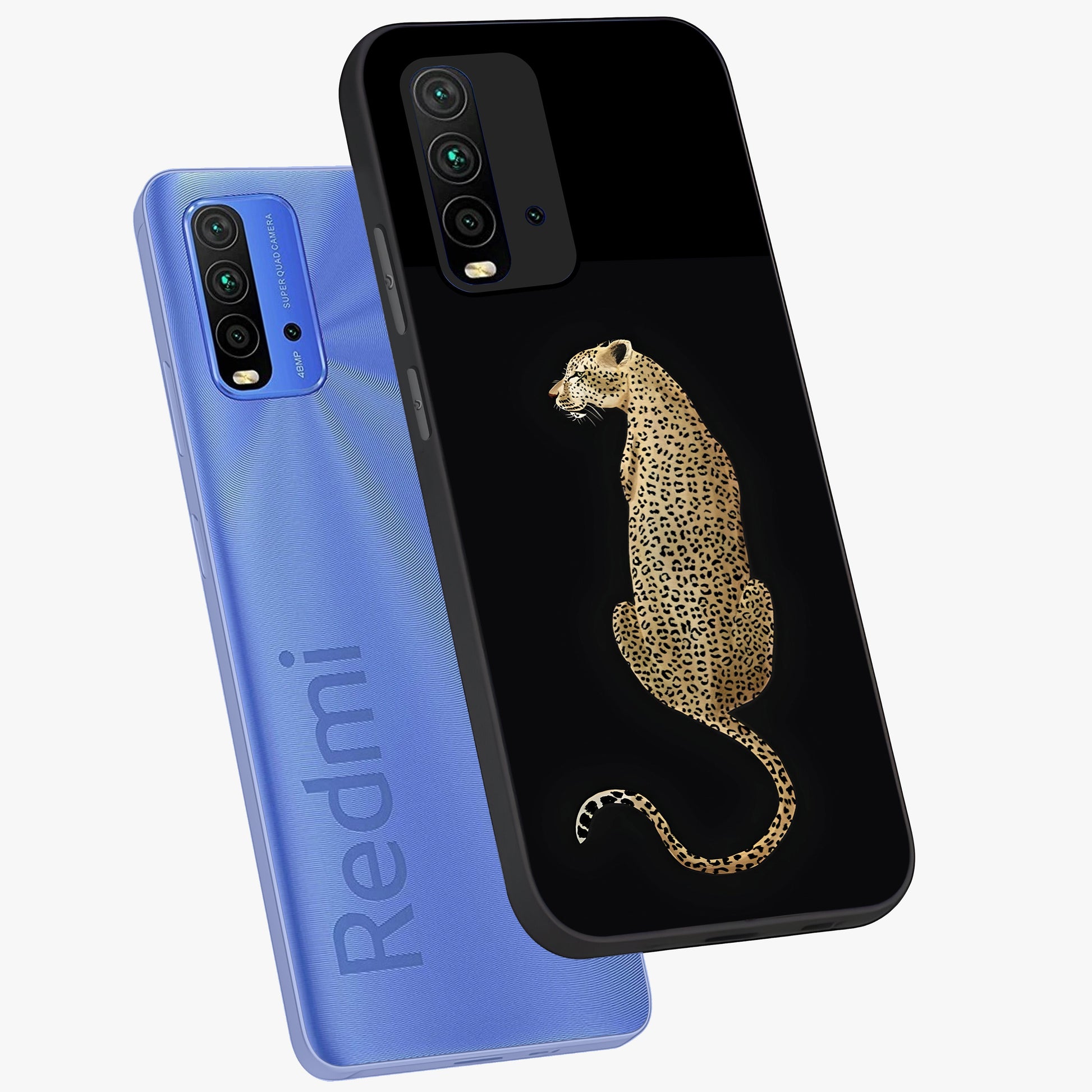 Regal Leopard Glass Case displayed in angled mockup highlighting powerful animal illustration with stylish wild aesthetic.