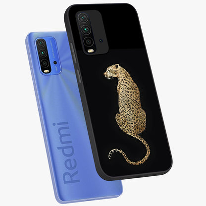 Regal Leopard Glass Case displayed in angled mockup highlighting powerful animal illustration with stylish wild aesthetic.