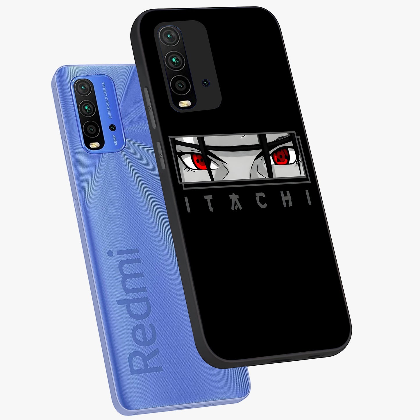 Scarlet Gaze Dominance Glass Case displayed in angled mockup highlighting intense visual design with bold scarlet aesthetic.
