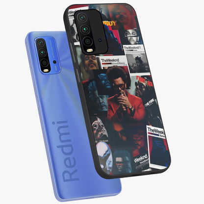 The Weeknd Glass Case displayed in angled mockup highlighting stylish pop culture inspired design with modern aesthetic.