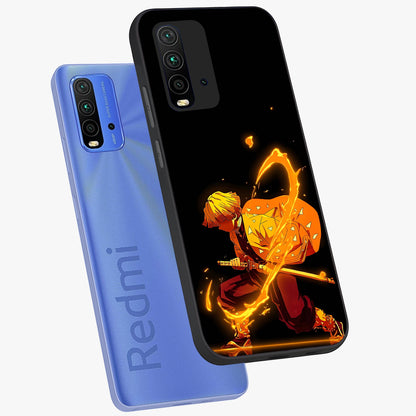 Thunder Flame Execution Glass Case displayed in angled mockup highlighting dramatic fire themed design with intense fantasy aesthetic.
