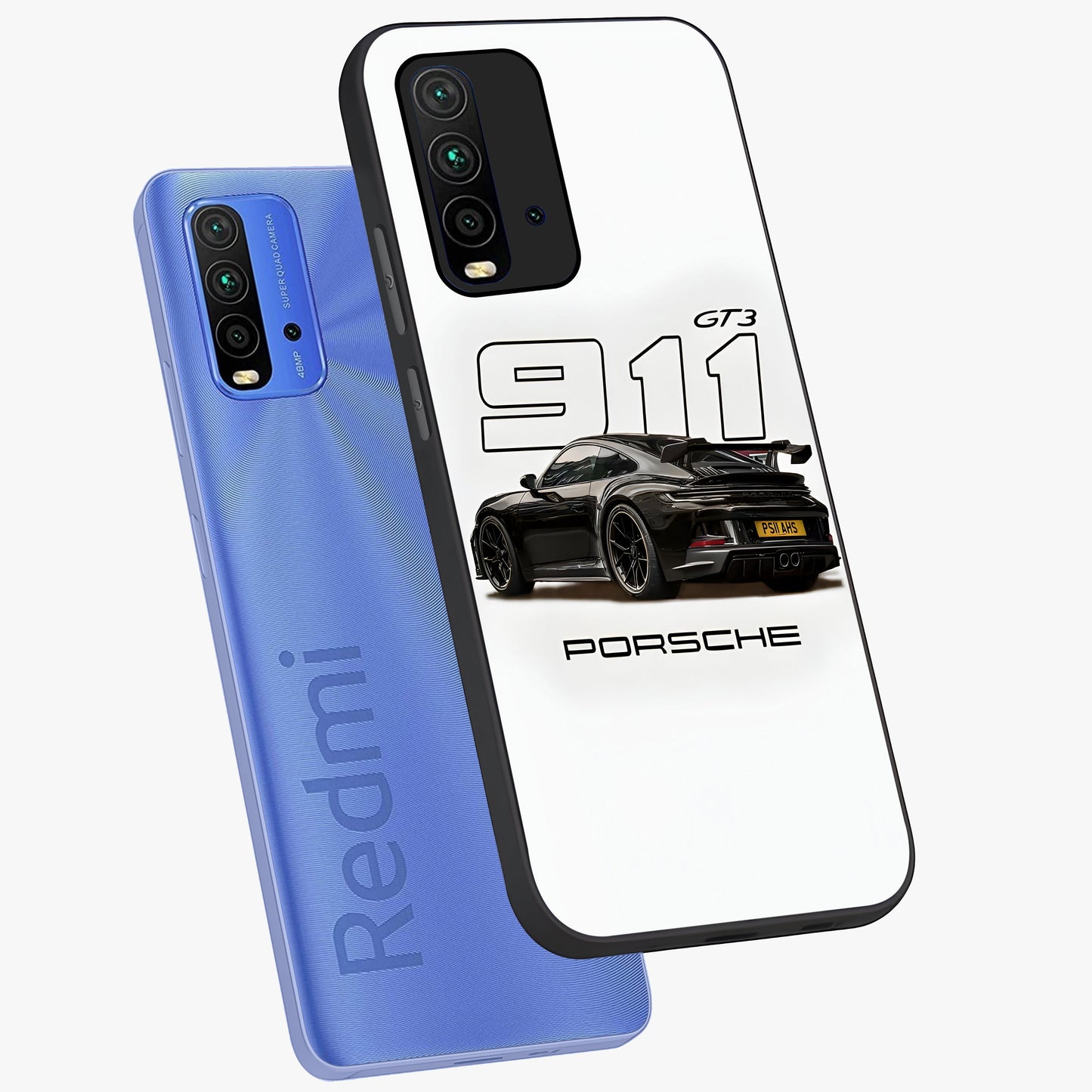 Turbo Legacy Icon Glass Case displayed in angled mockup highlighting dynamic automotive design with performance aesthetic.