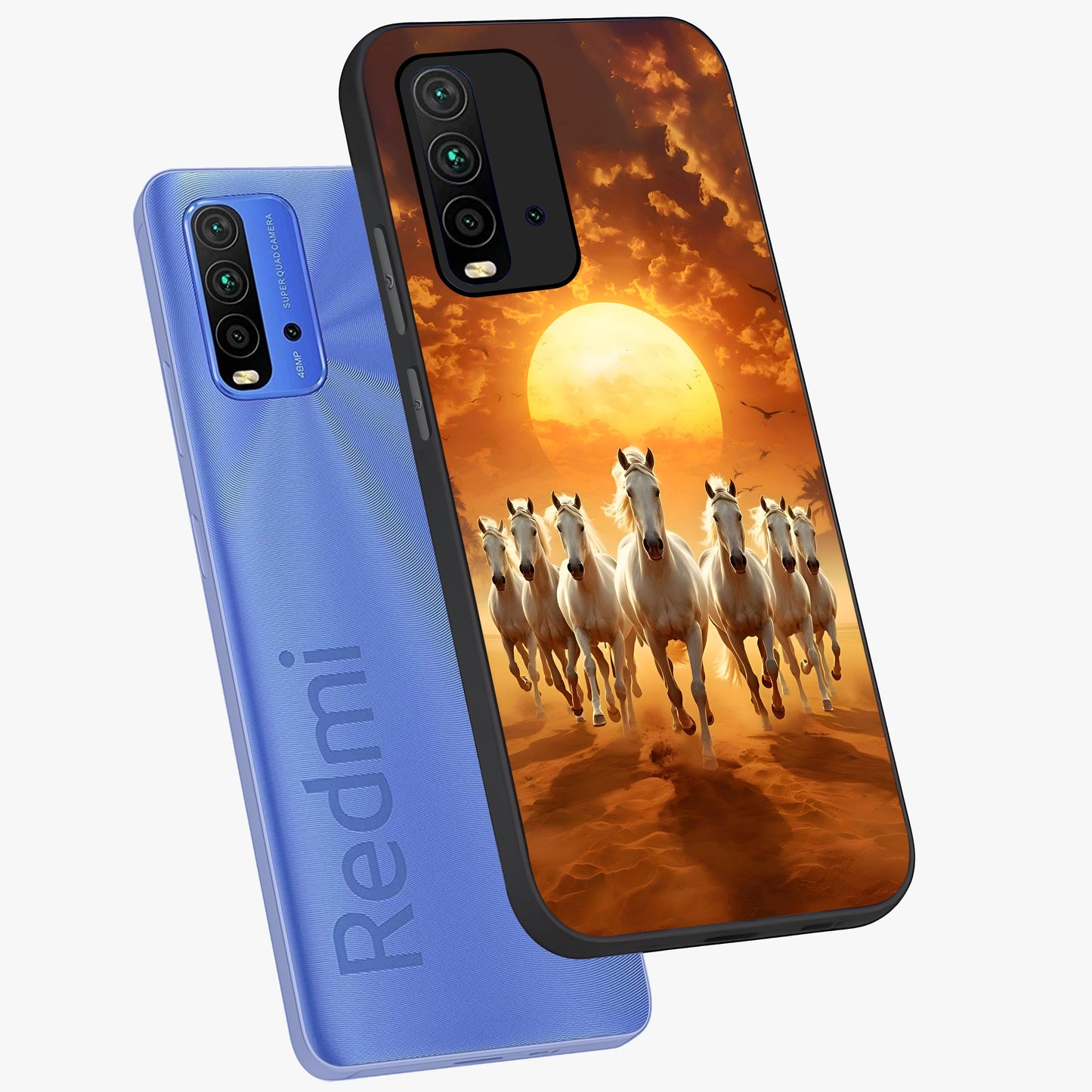Wild Sunset Majesty Glass Case displayed in angled mockup highlighting vibrant sunset sky design with scenic aesthetic.