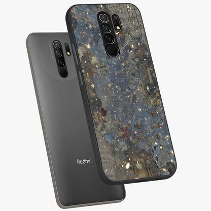 Aesthetic Astrolophia Glass Case displayed in angled mockup highlighting artistic aesthetic elements and smooth glass surface.