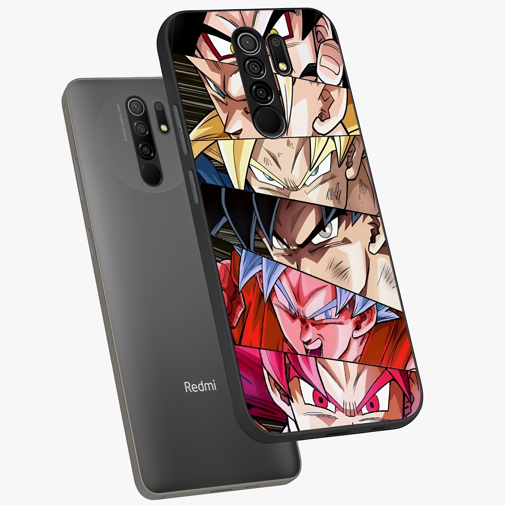 Anime Character Glass Case displayed in angled mockup highlighting colorful anime character illustration.
