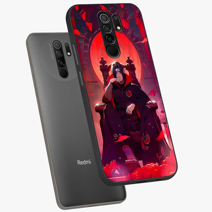 Blood Moon Sovereign Glass Case displayed in angled mockup highlighting dark celestial moon design and dramatic theme.
