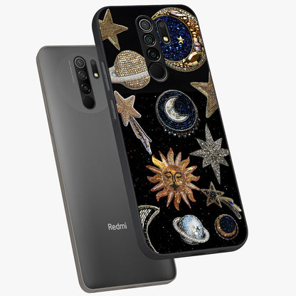 Celestial Gem Constellations Glass Case displayed in angled mockup highlighting gemstone inspired constellation design.