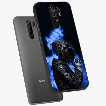 Cyber Sentinel Protocol Glass Case displayed in angled mockup highlighting digital cyber design with sci-fi aesthetic style.