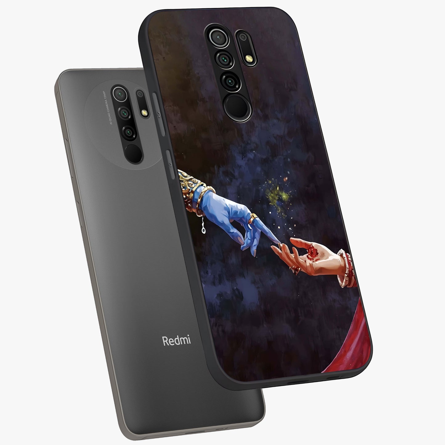 Divine Touch Eternal Glass Case displayed in angled mockup highlighting elegant divine inspired design with calm aesthetic style.