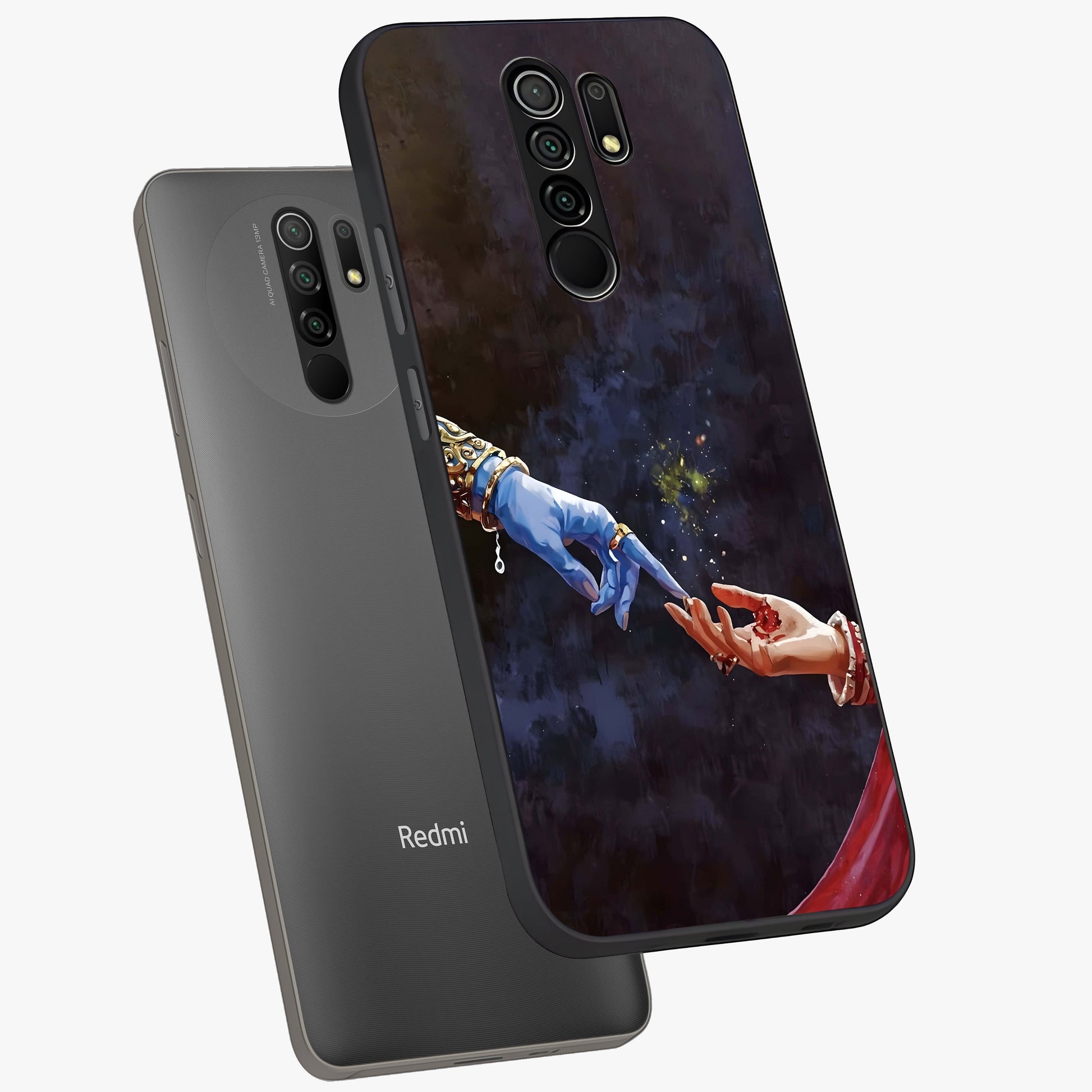 Divine Touch Eternal Glass Case displayed in angled mockup highlighting elegant divine inspired design with calm aesthetic style.