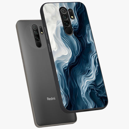 Ethereal Paper Marble Glass Case displayed in angled mockup highlighting elegant marble pattern with modern aesthetic style.