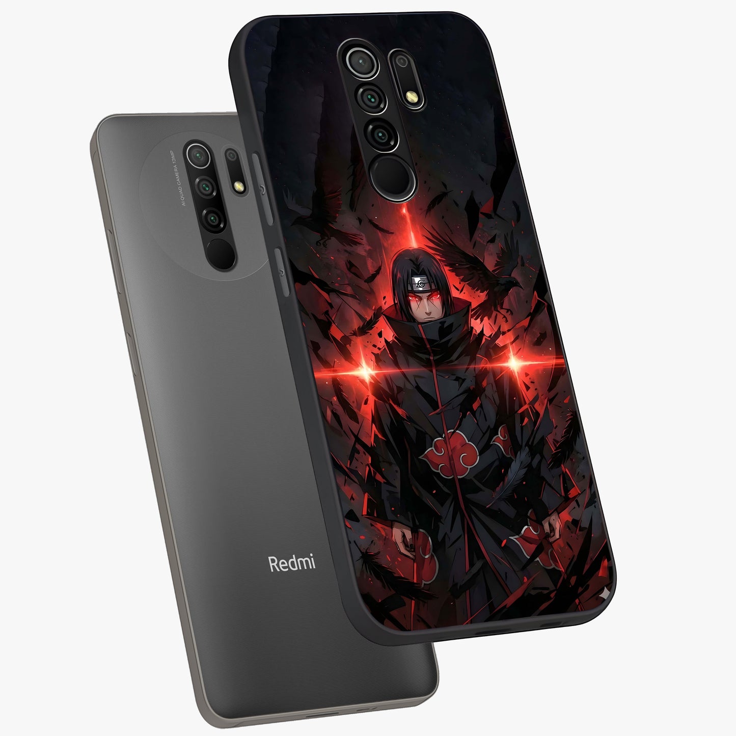 Focused Blade Discipline Glass Case displayed in angled mockup highlighting clean minimal text artwork with modern aesthetic style.