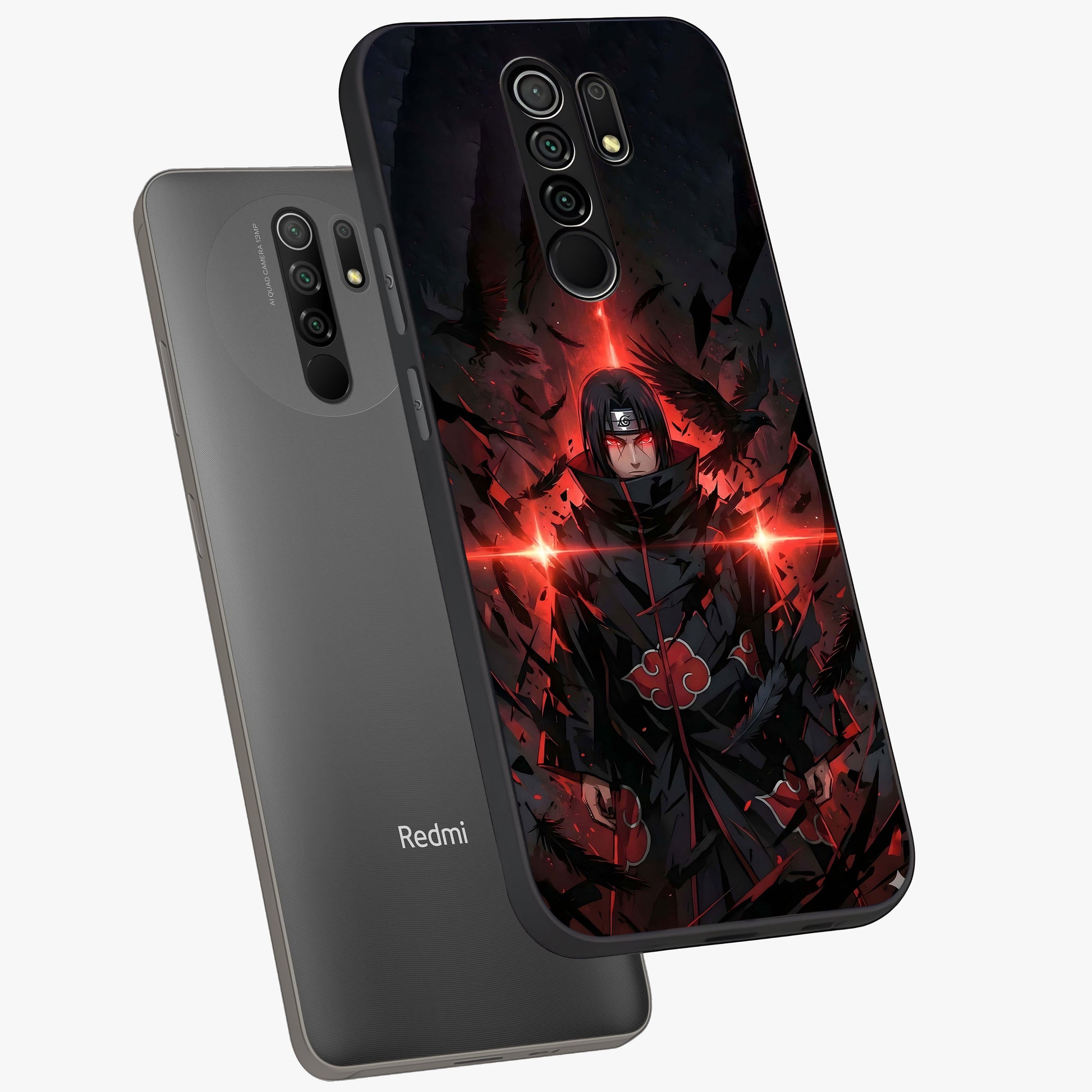 Focused Blade Discipline Glass Case displayed in angled mockup highlighting clean minimal text artwork with modern aesthetic style.