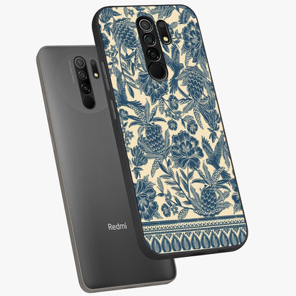 Heirloom Wild Bloom Glass Case displayed in angled mockup highlighting botanical bloom design with classic aesthetic style.