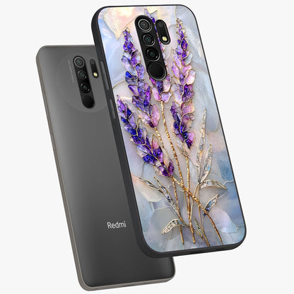 Lavender Dream Glow Glass Case displayed in angled mockup highlighting dreamy purple glow design with soft artistic style.