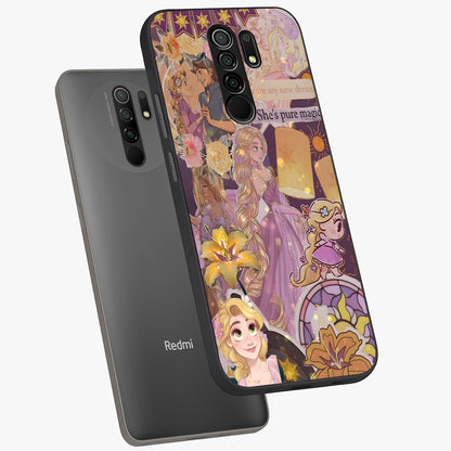 Magical Tangled Dream Glass Case displayed in angled mockup highlighting whimsical fantasy design with magical aesthetic.