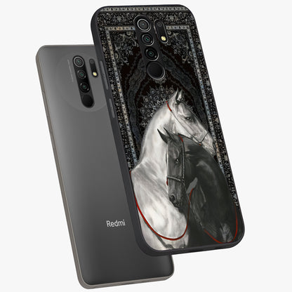 Majestic Ride Legacy Glass Case displayed in angled mockup highlighting sleek vehicle design with bold racing aesthetic.