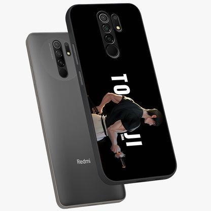 Midnight Blade Resolve Glass Case displayed in angled mockup highlighting powerful blade illustration with dramatic dark aesthetic.