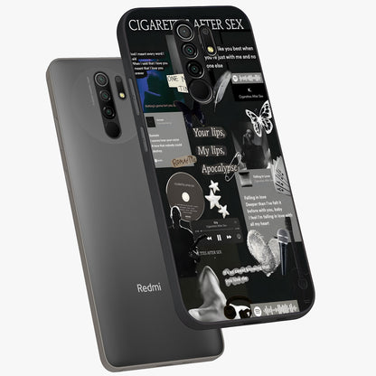 Midnight Love Echo Glass Case displayed in angled mockup highlighting elegant love inspired design with deep aesthetic style.