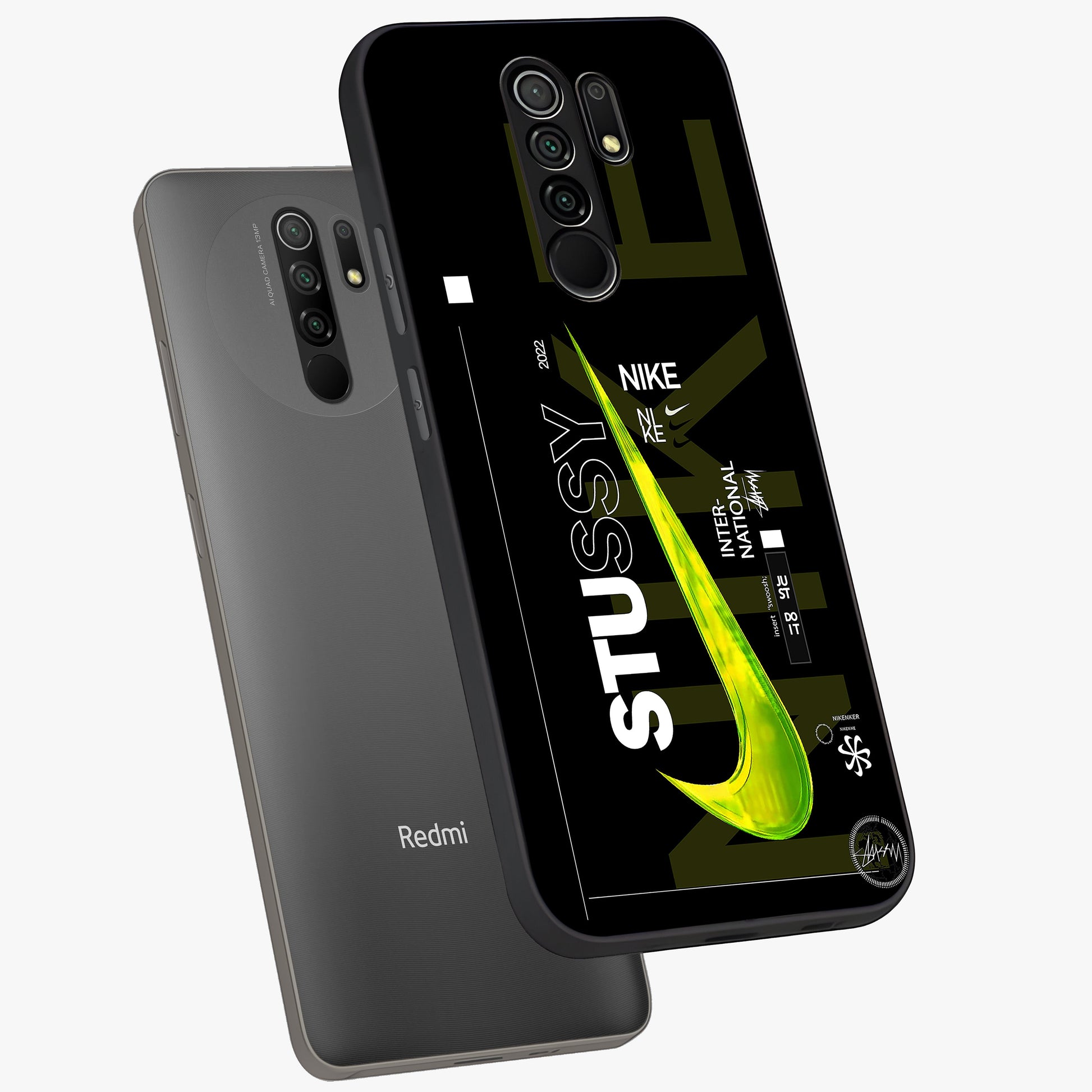 Neon Street Edition Glass Case displayed in angled mockup highlighting vibrant urban design with bold street aesthetic.