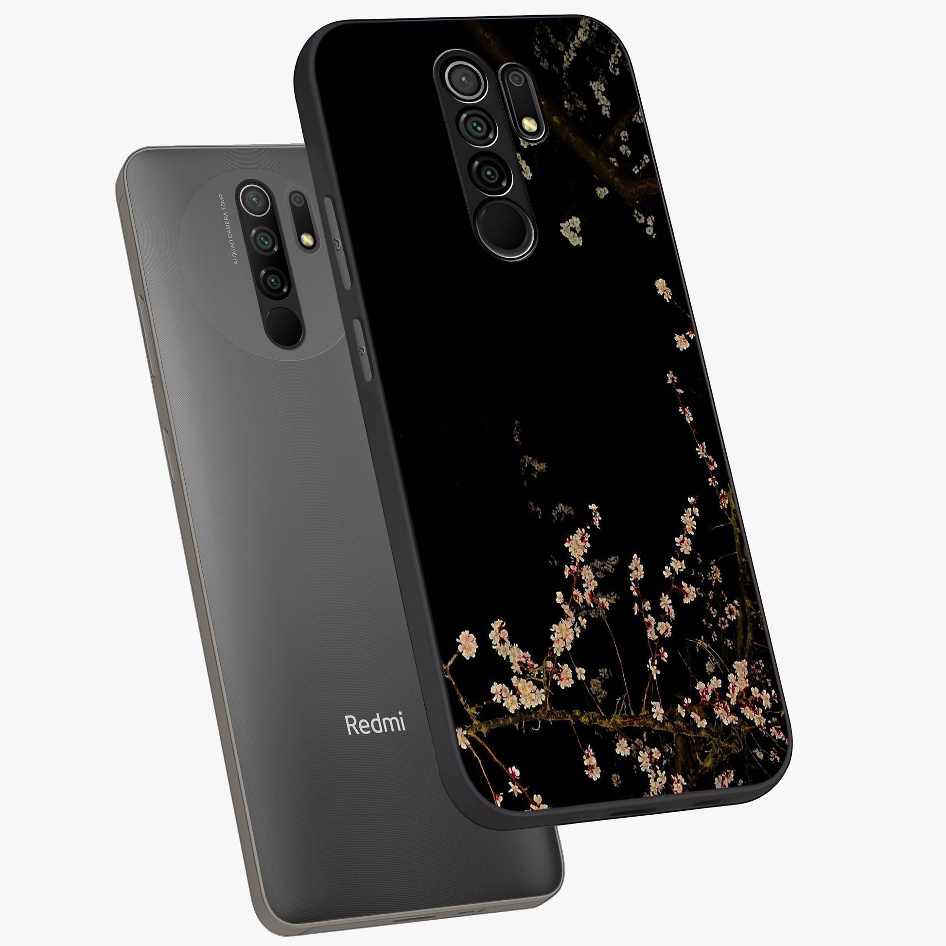 Petal Moon Light With Custom Name Glass Case displayed in angled mockup highlighting delicate petal design with custom name feature.