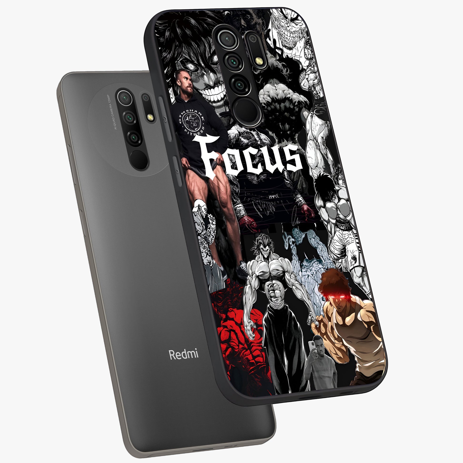Relentless Power Focus Glass Case displayed in angled mockup highlighting bold statement design with modern aesthetic style.