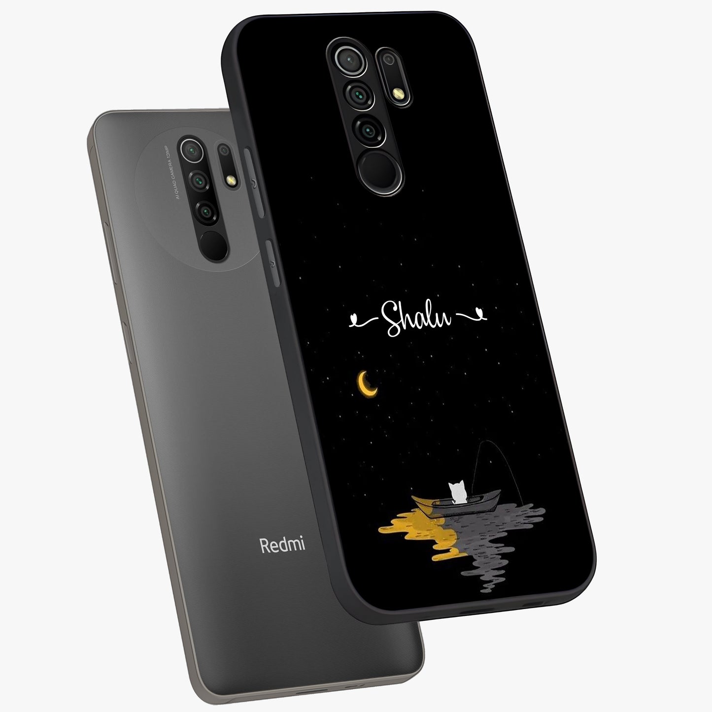 Silent Night Row Glass Case displayed in angled mockup highlighting peaceful evening design with dreamy night aesthetic.