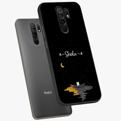 Silent Night Row Glass Case displayed in angled mockup highlighting peaceful evening design with dreamy night aesthetic.
