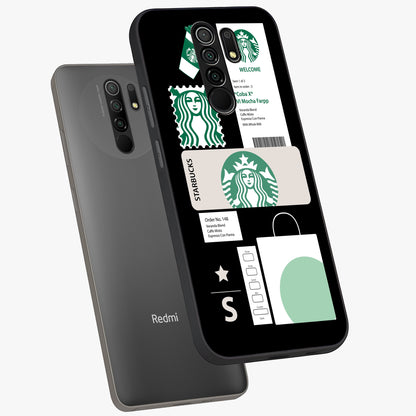 Starbucks Mocha Glass Case displayed in angled mockup highlighting stylish mocha themed design with cozy café aesthetic.