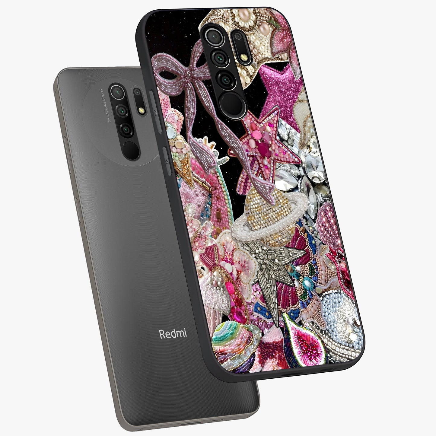 Starlit Jewel Dream Glass Case displayed in angled mockup highlighting glowing celestial jewel design with dreamy aesthetic.
