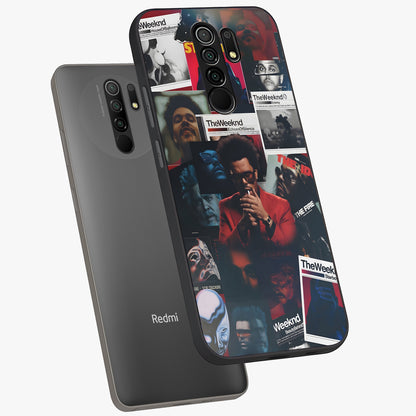 The Weeknd Glass Case displayed in angled mockup highlighting stylish pop culture inspired design with modern aesthetic.