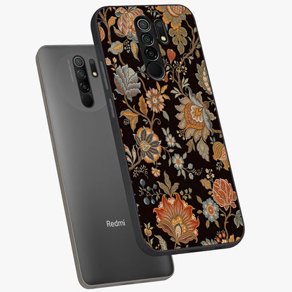 Vintage Floral Dream Glass Case displayed in angled mockup highlighting elegant vintage flower design with soft aesthetic style.