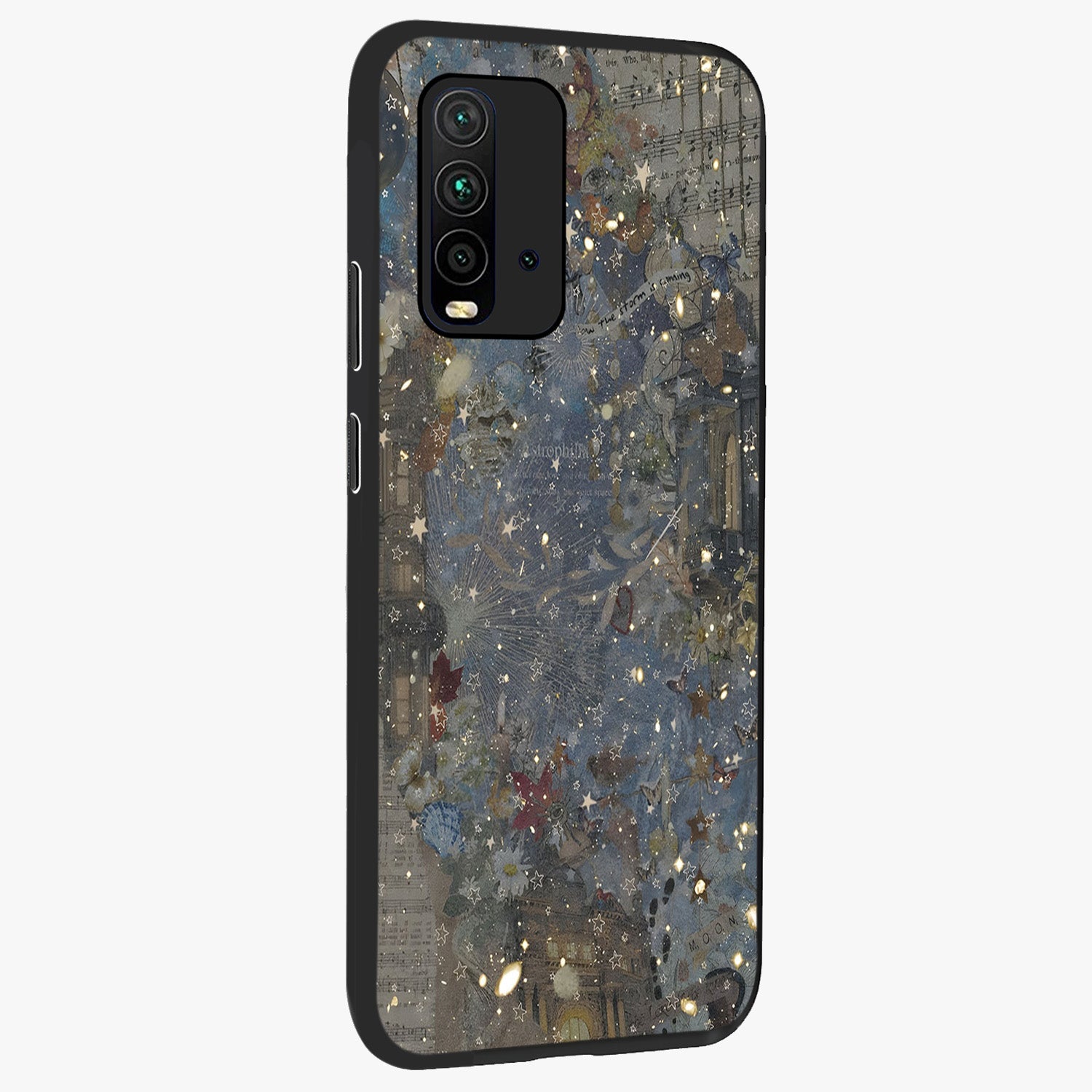 Aesthetic Astrolophia Glass Case upright view showcasing soft aesthetic theme with stylish modern look.