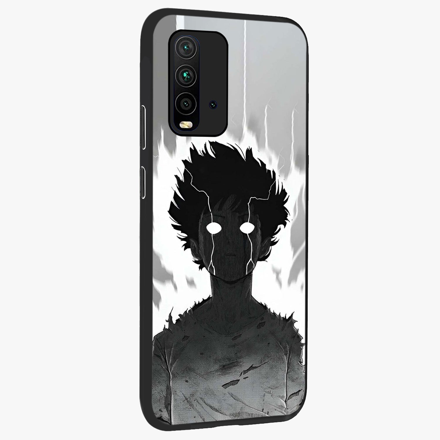 Awakened Inner Rage Glass Case upright view showcasing dramatic artwork with strong expressive aesthetic.