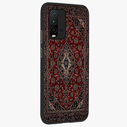 Heritage Carpet Royale Glass Case upright view showcasing detailed ornamental artwork with luxurious traditional theme.
