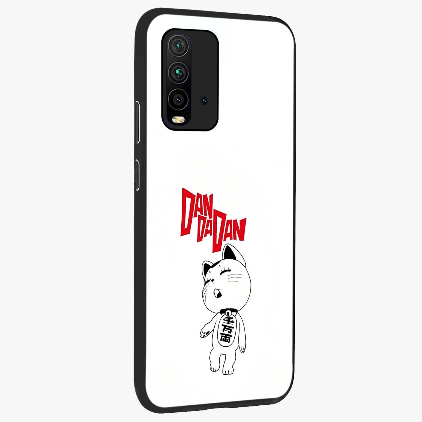 Playful Spirit Charm Glass Case upright view showcasing vibrant charm artwork with fun artistic theme.