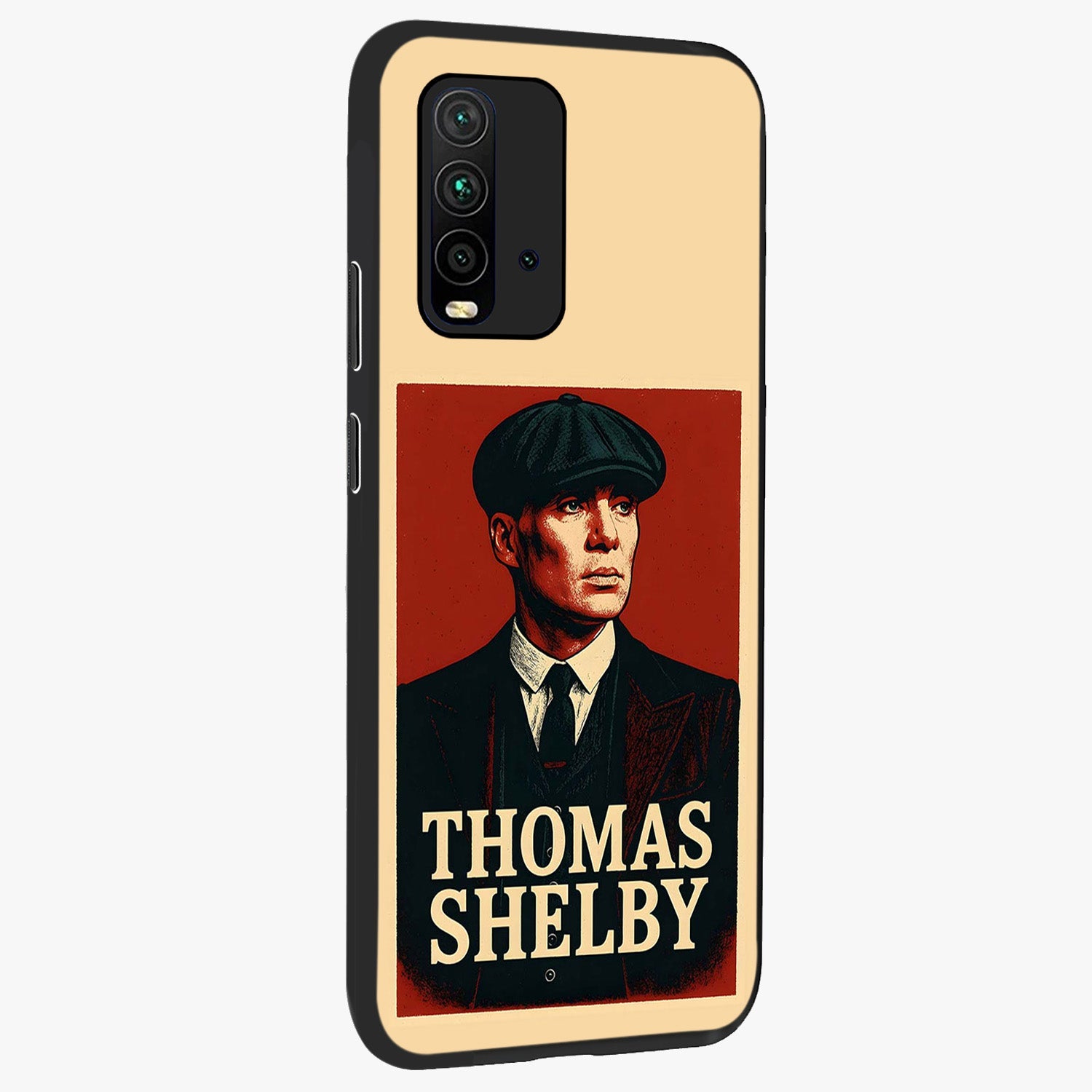Vintage Mafia Authority Glass Case upright view showcasing dramatic vintage artwork with iconic authority theme.