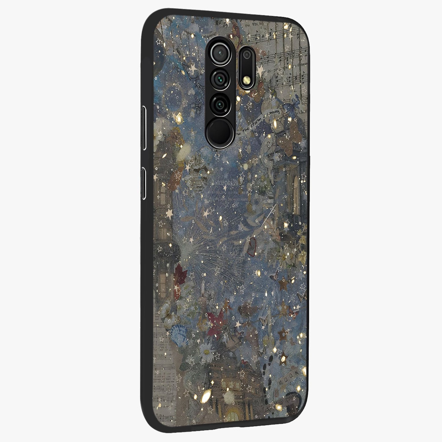Aesthetic Astrolophia Glass Case upright view showcasing soft aesthetic theme with stylish modern look.