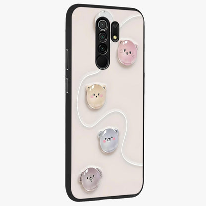 Puffy Face Parade Glass Case upright view showcasing adorable character artwork with cheerful animated theme.